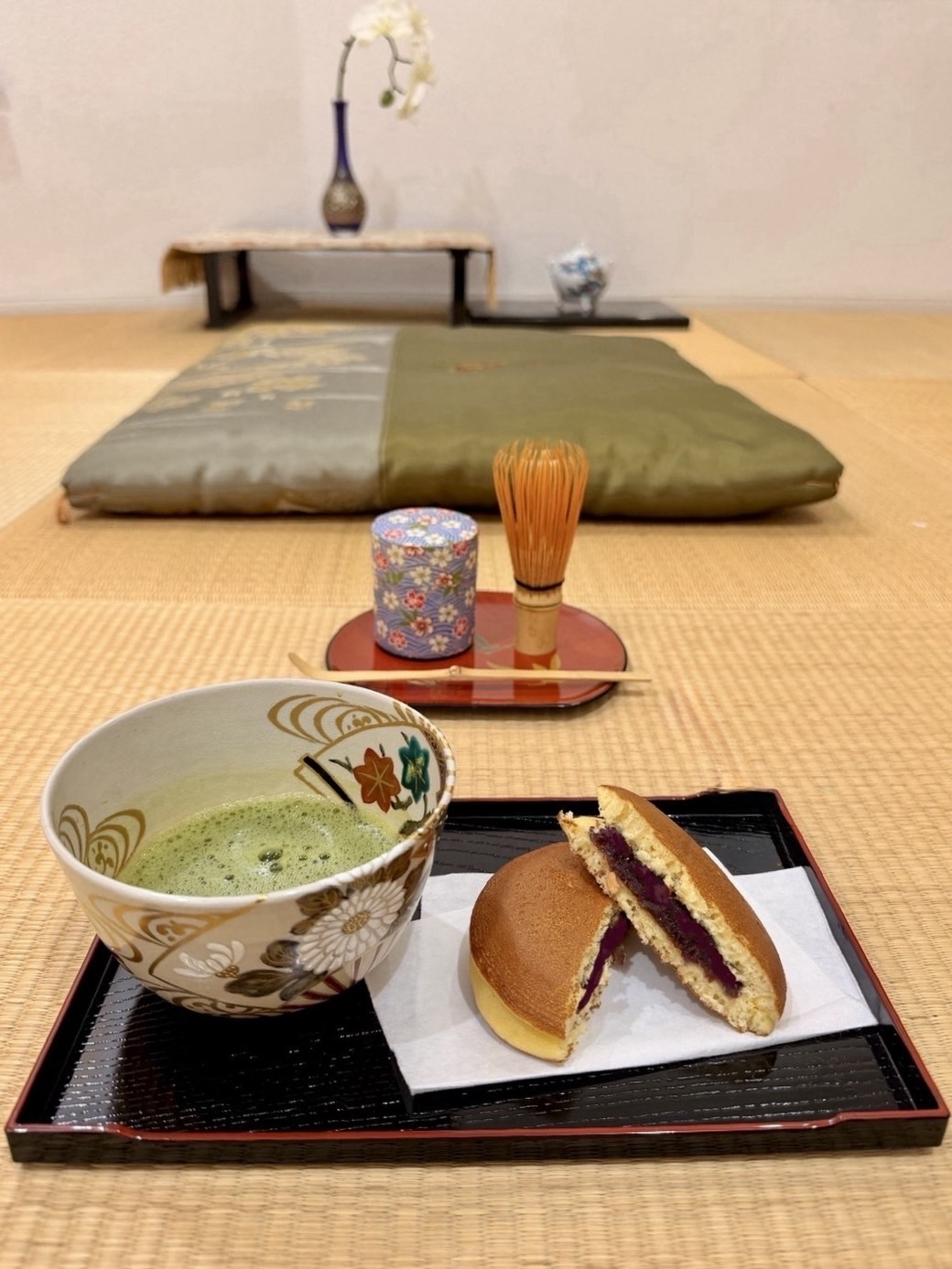 Matcha and sweets